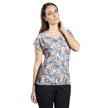 Blouse with allover print