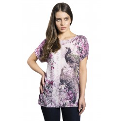 Blouse with allover print